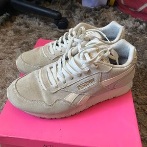 cream colored reeboks